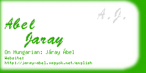 abel jaray business card